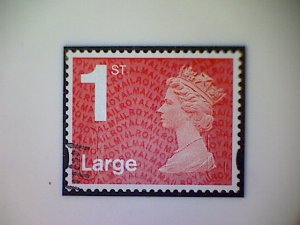Great Britain, Scott #MH428-8, 2014 used, Machin: 1st Large, bright red