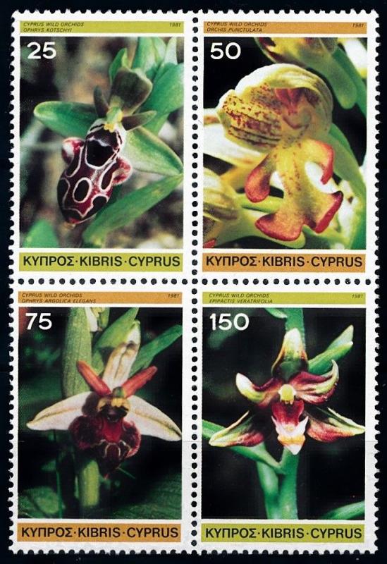 [67494] Cyprus 1981 Flora Flowers Blumen Orchids  MNH