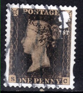 GB 2016 QE2 1st 175th Anniv Penny Black used SG 3807 Self Adhesive ( G1213 )