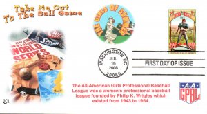 #4341 Take Me Out to the Ballgame QCR FDC