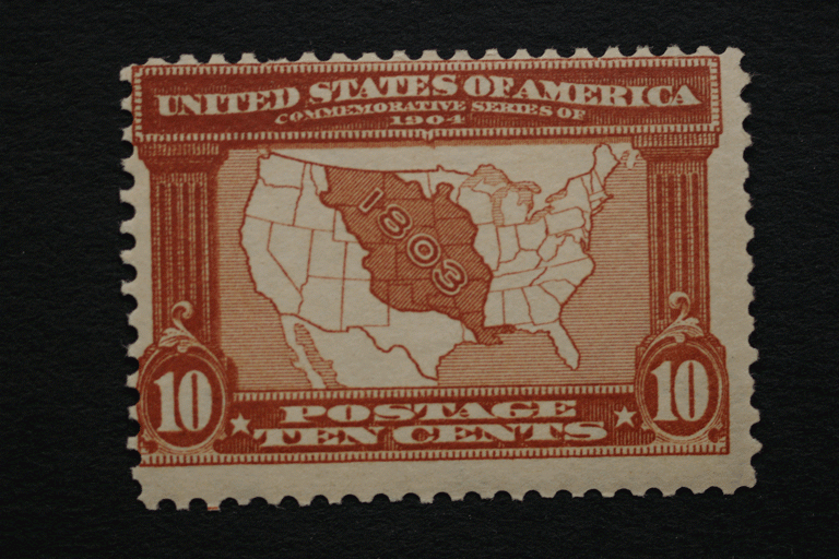 United States #327 10 Cent Louisiana Purchase 1904 OG
