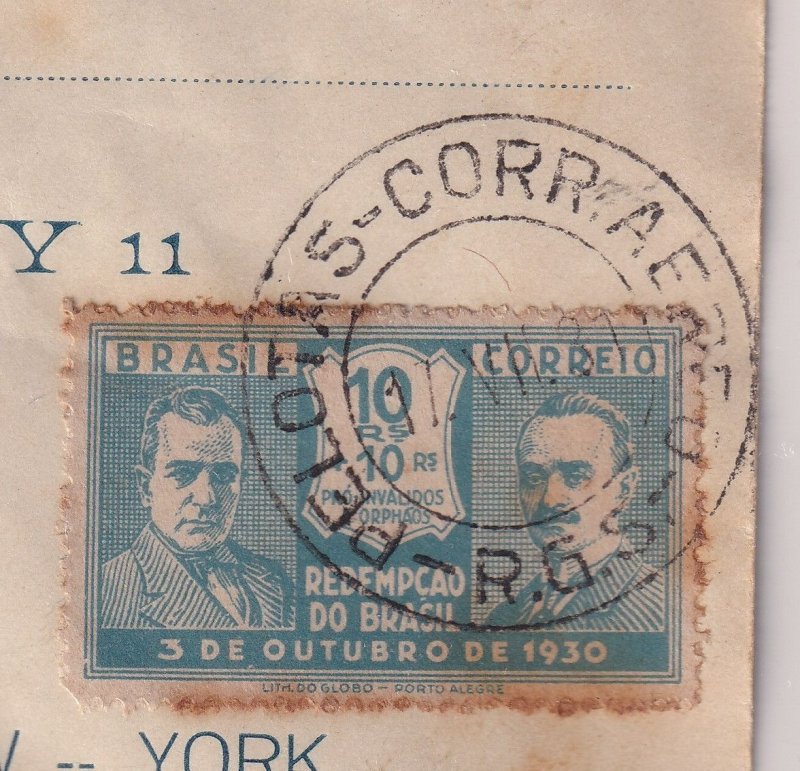 BRAZIL cover_1931_ DOX airplane- First flight Europe_South America_ USA