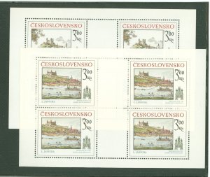 Czechoslovakia & Czech Republic #2270-2271 Mint (NH) Souvenir Sheet