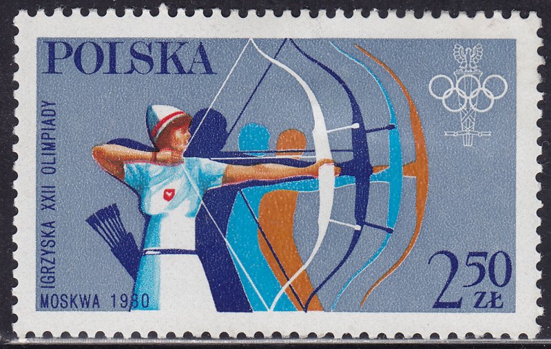 Poland 2381 Olympic Archery 1980