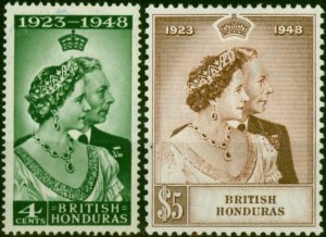 British Honduras 1948 RSW Set of 2 SG164-165 Fine LMM