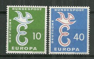 1958 Germany #790-1 Europa Cept C/S MNH