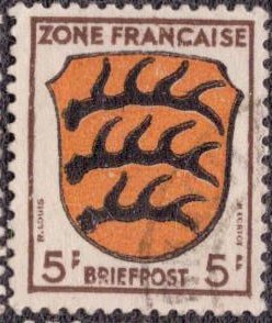 Germany -French Occupation 1945 -  4N3 Used