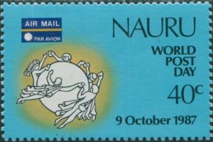 Nauru 1987 SG353 40c World Post Day FU