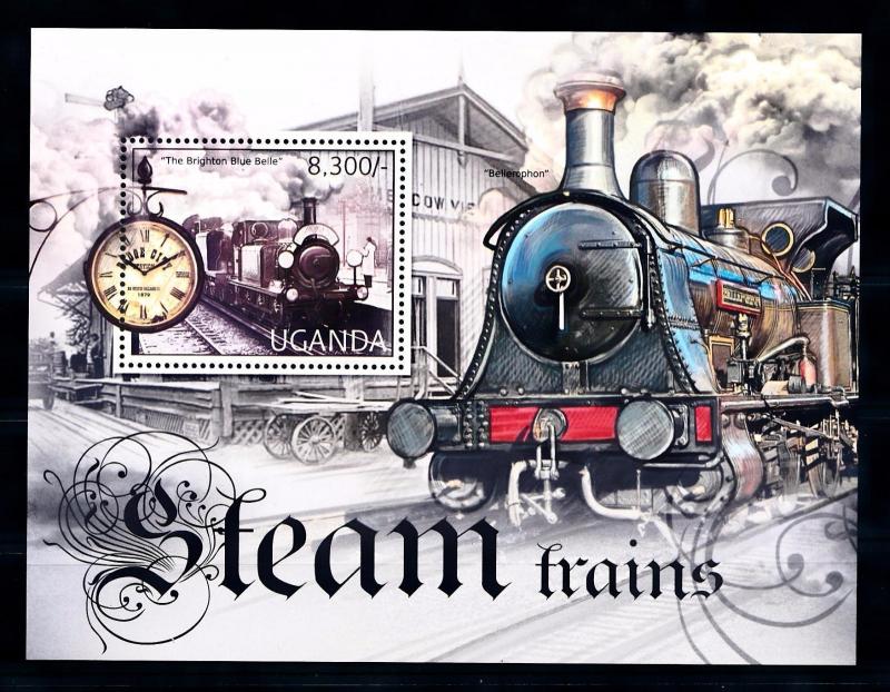 [61460] Uganda 2012  Railway Train Eisenbahn Chermin De Fer Souvenir Sheet MNH