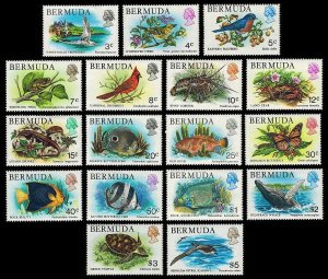 EDSROOM-12222 Bermuda 238-254 MNH 1970 Complete Island Flora & Fauna CV$26.45