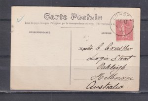 GREAT BRITAIN,  S.S. BRIGHTON  Dieppe France, France 10c. canc. LONDON  MB.
