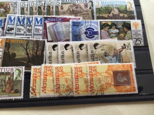 Mauritius used duplicated stamps  A12674