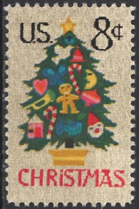 SC#1508 8¢ Christmas Tree in Needlepoint (1973) MNH