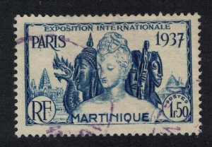 Martinique Intl Exhibition Paris 1.50Fr KEY VALUE 1937 Canc SC#185 SG#185