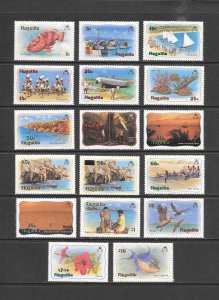 ANGUILLA #463-79  FISH, BIRDS, ISLAND VIEWS   MNH