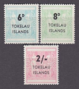 1966 Tokelau St1-St3 Overprint 7,50 €