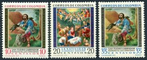 Colombia 722-723,C387-C388,MNH. St Isidore,the Farmer,1960.Gregorio y Ceballos.