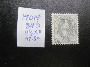 SWITZERLAND 1901-1903 USED SC 84b VF/XF $47.50 (185)