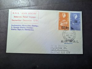 1978 British Falkland Islands Airmail Cover South Georgia to Sale England