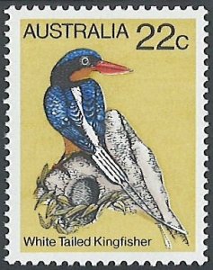 Scott: 733 - Australia - Australian Birds: White Tailed Kingfisher, MNH