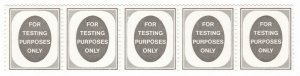 (I.B) Cinderella Collection : Machine Test Stamp (E2R watermark)