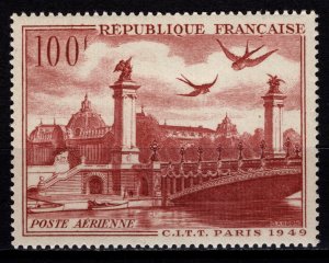 France 1949 International Telephone & Telegraph Congress, Paris, 100f [Unused]