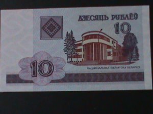 ​BELARUS- NATIONAL BANK-10 RUBELI-UNCIRULATED NOTE-VF WE SHIP TO WORLDWIDE