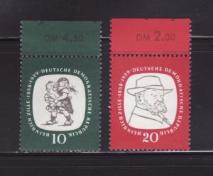 Germany DDR 381-382 Set MNH Heinrich Zille, Artist (A)