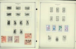 Romania 1955-1984 CTO (mostly), M & U Hinged on Scott International Pages