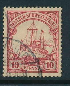 D180180 German Offices in Southwest Africa VFU Kaiser's Yacht 10 Pf. 1906 Sc. 28