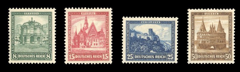 Germany #B38-41 Cat$180, 1931 Semi-Postals, set of four, never hinged