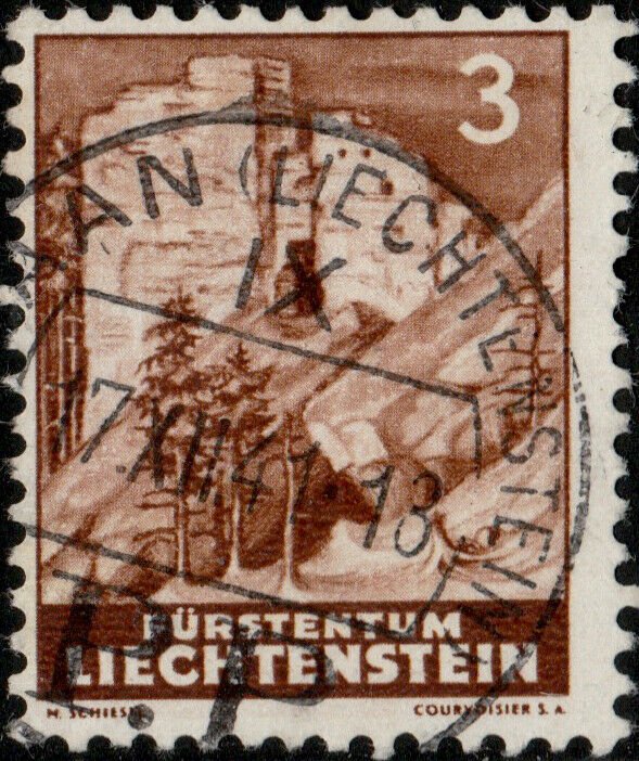 LIECHTENSTEIN - 1937 - Mi.156 (light shade) used SCHAAN / P.P. date stamp