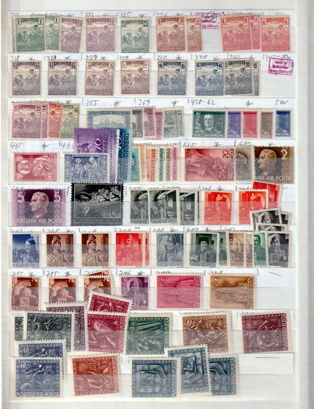 HUNGARY Early/Mid MNH MH Collection (Aprx 250 Items) Goy 1725