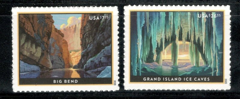 5429-5430 Big Bend & Grand Island Ice Caves Set Mint/nh FREE SHIPPING