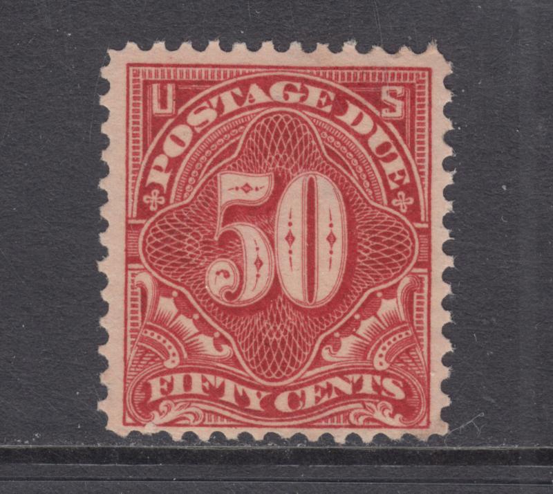 US Sc J44 MLH. 1896 50c deep claret Postage Due, fresh & F-VF