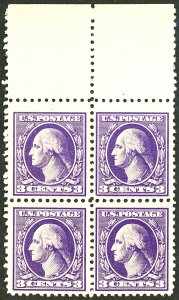 U.S. #530 MINT BLOCK OF 4 OG NH