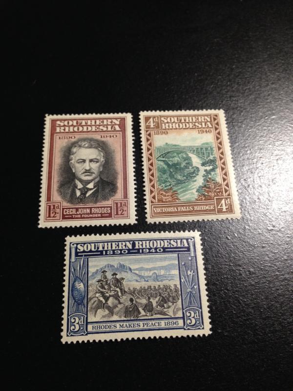 Southern Rhodesia sc 58,60-61 mh+mnh