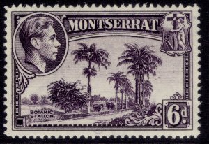 MONTSERRAT GVI SG107a, 6d violet, LH MINT.