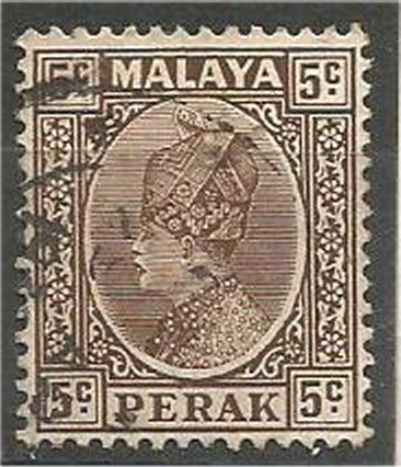 PERAK, 1935, used 5c, Sultan Iskandar  Scott 72