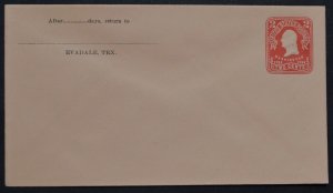 1904 US Sc. #U397 stamped envelope, 2 cent mint entire, good to very good shape