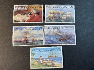 GUERNSEY # 436-440-MINT NEVER/HINGED--COMPLETE SET--1990