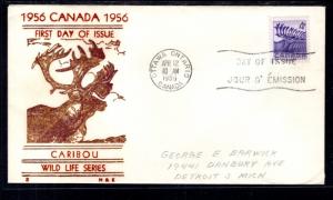 Canada 360 Caibou H and E Pencil FDC