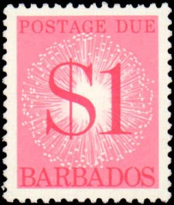 Barados #J10-J15, Complete Set(6), 1976, Never Hinged