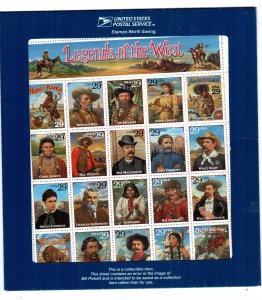 US 2870  MNH legends error sheet cat $ 125.00