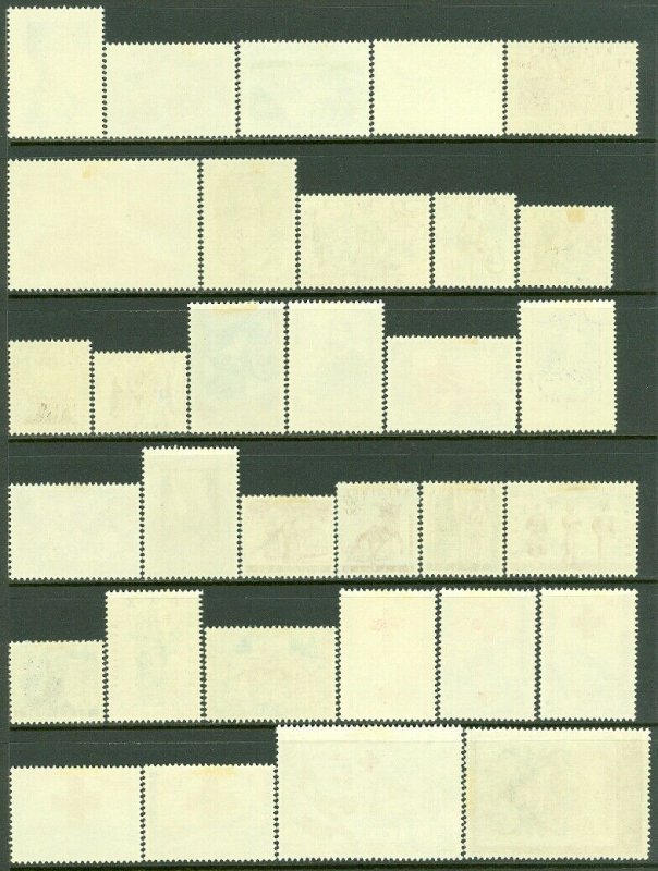 EDW1949SELL : BELGIUM 8 Different Complete Mint OG LH Semi-Postal sets. Cat $157