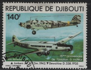 Djibouti C124 Junkers JU-52 and Dewoitine D338 1979