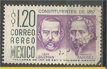 MEXICO, 1956, used 1.20p, Leon Guzman and Ignacio, Scott C237