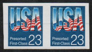 USA #2607c XF OG NH, Imperf Pair, fresh colors! SELECT! Retails $65