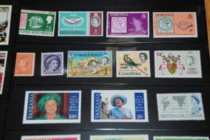 ROYALTY STAMPS COLLECTION, QUEEN ELIZABETH II, DIANA, CHARLES