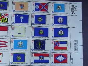 U.S.# 1633-1682(1682a)-MINT/NEVER HINGED-- PANE OF 50--BICENT.-STATE FLAGS--1976